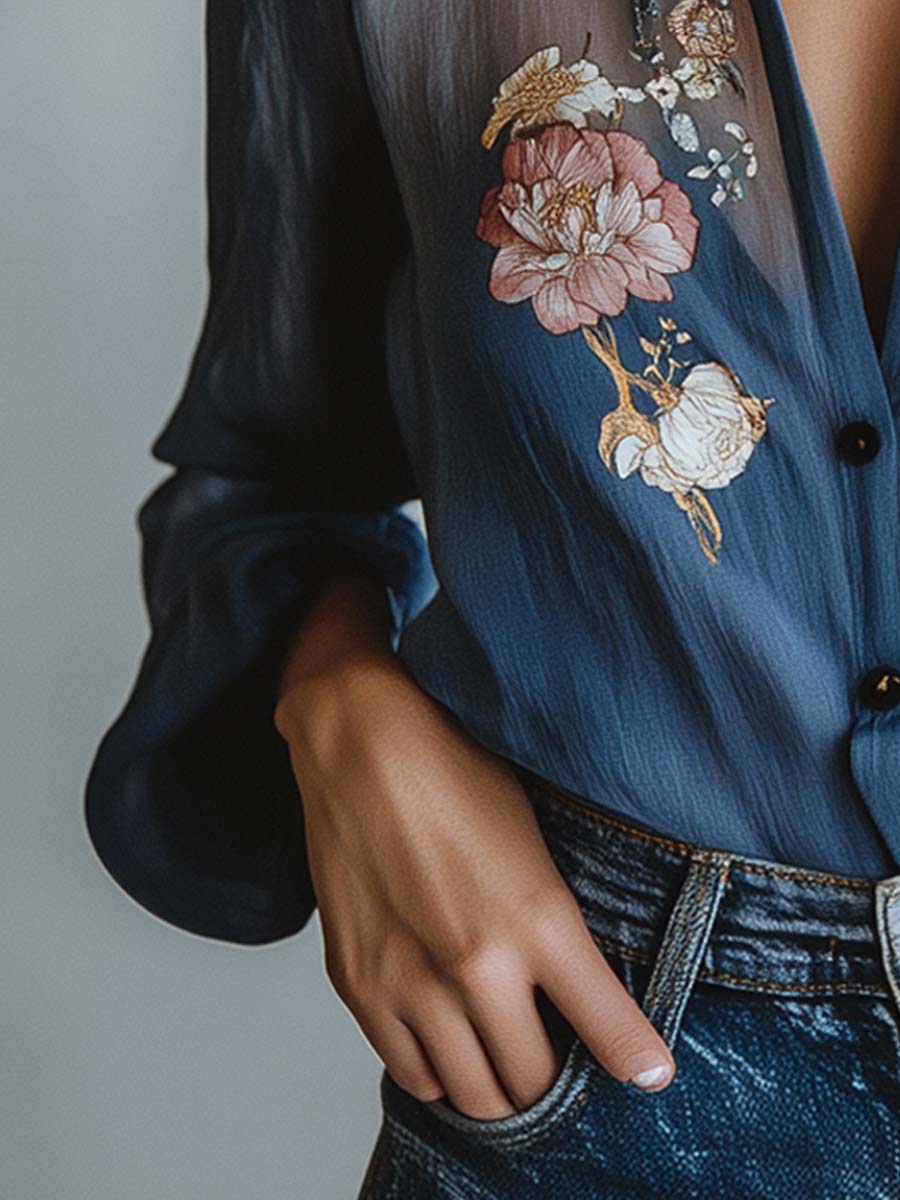 Emily & Isabella Brooks | Floral Women's Blouse