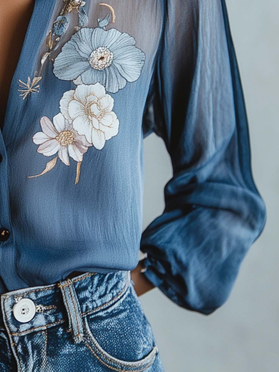 Emily & Isabella Brooks | Floral Women's Blouse
