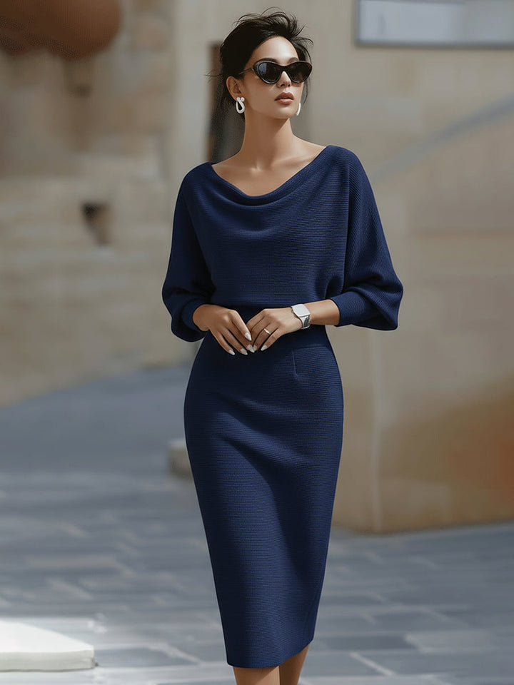 Emily & Isabella Brooks | Midi Dress in Luxurious Fabric