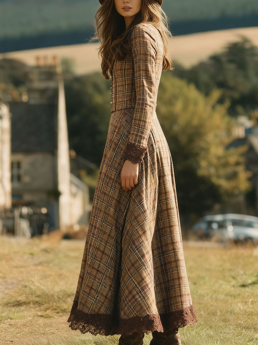 Emily & Isabella Brooks | V-Neck Maxi Dress