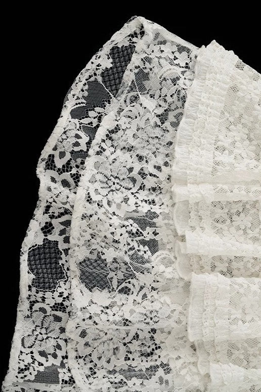 Emily & Isabella Brooks | Lace Tiered Mesh Midi Skirt