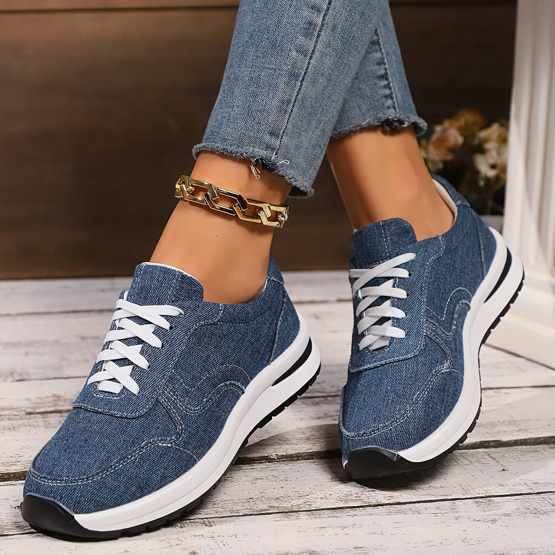 Emily & Isabella Brooks | Comfort Denim Sneakers