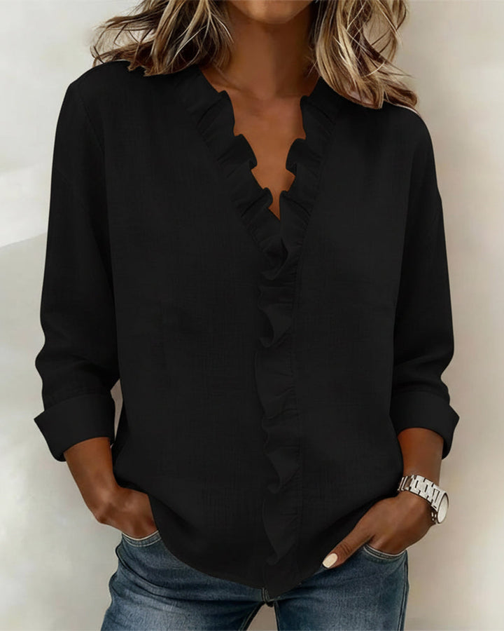 Emily & Isabella Brooks | Classic Ruffled Blouse