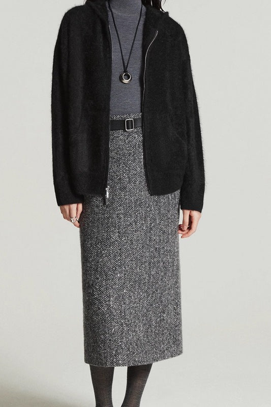 Emily & Isabella Brooks | Embroidered Tweed Skirt