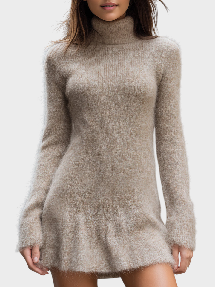 Emily & Isabella Brooks | Knitted Mini Dress with Flip Flops