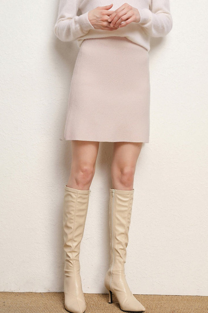 Emily & Isabella Brooks | Wool A-Line Mini Skirt