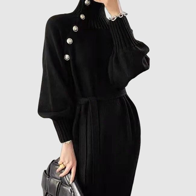 Emily & Isabella Brooks | Women's Sweater Dress, Winter, Batwing Sleeves