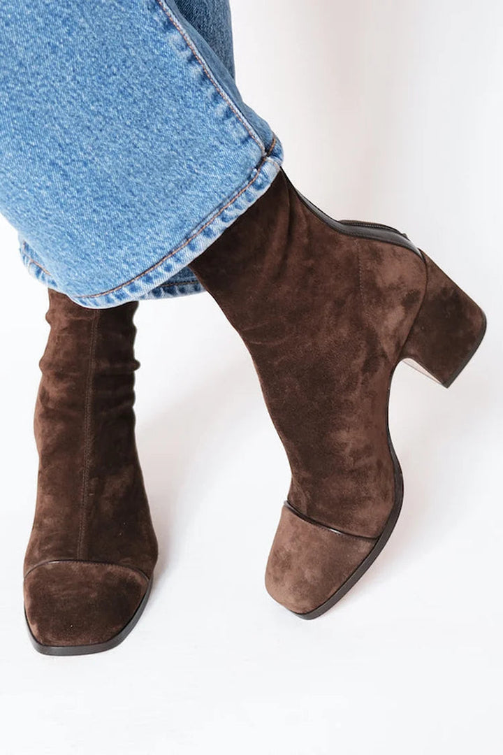 Emily & Isabella Brooks | Square Toe Heeled Boots