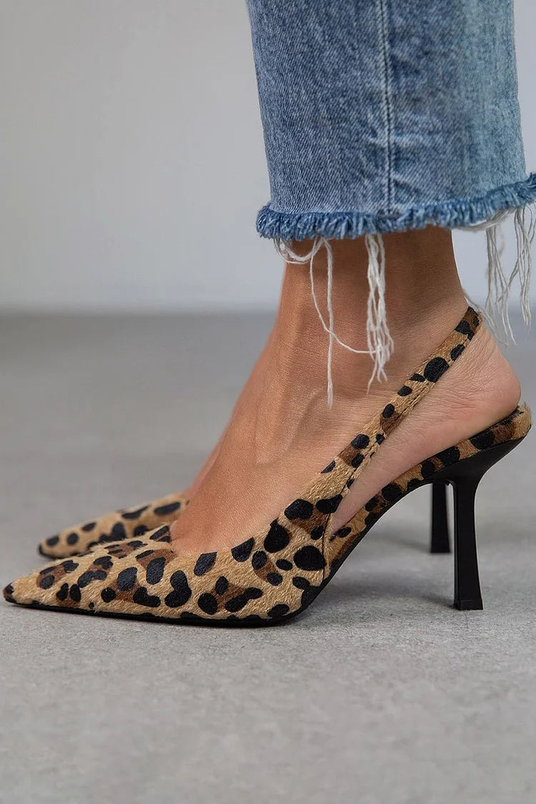 Emily & Isabella Brooks | Leopard Slingback Heels