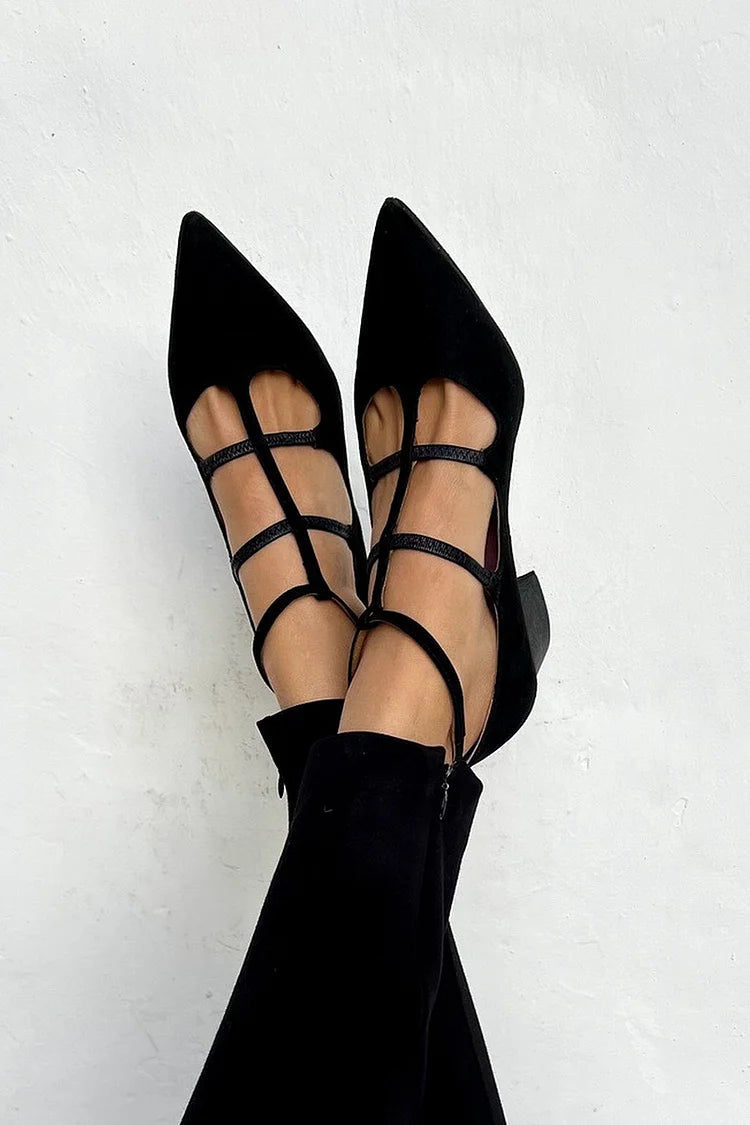 Emily & Isabella Brooks | Strappy Pointed Flats