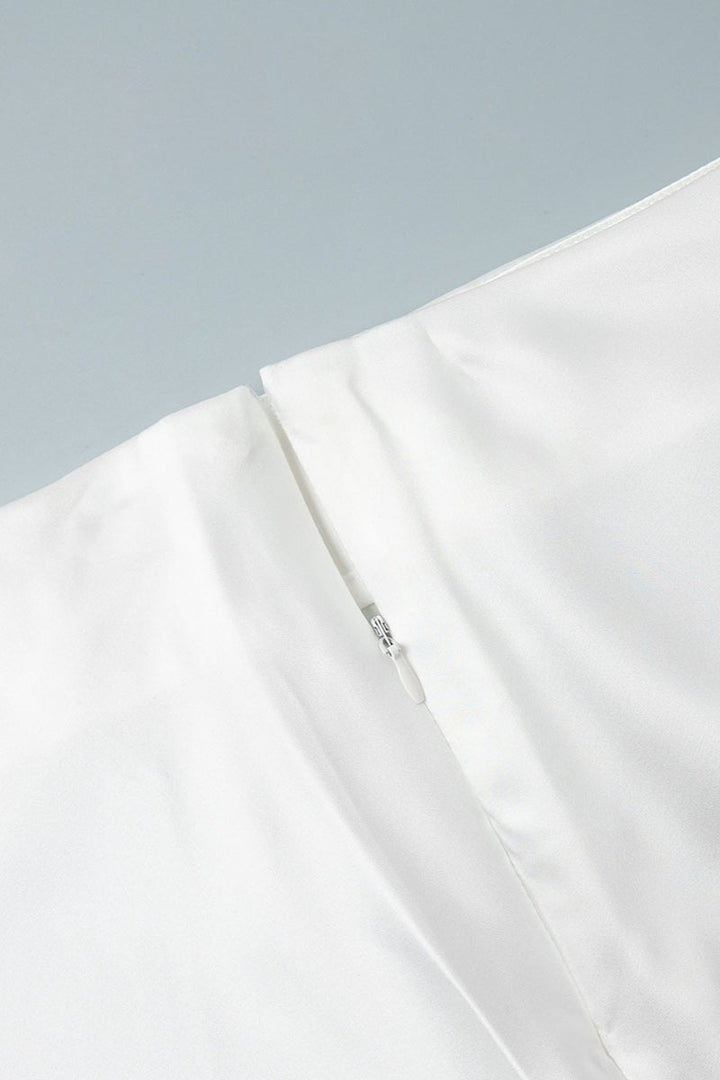 Emily & Isabella Brooks | High Waist Satin Mermaid Maxi Skirt