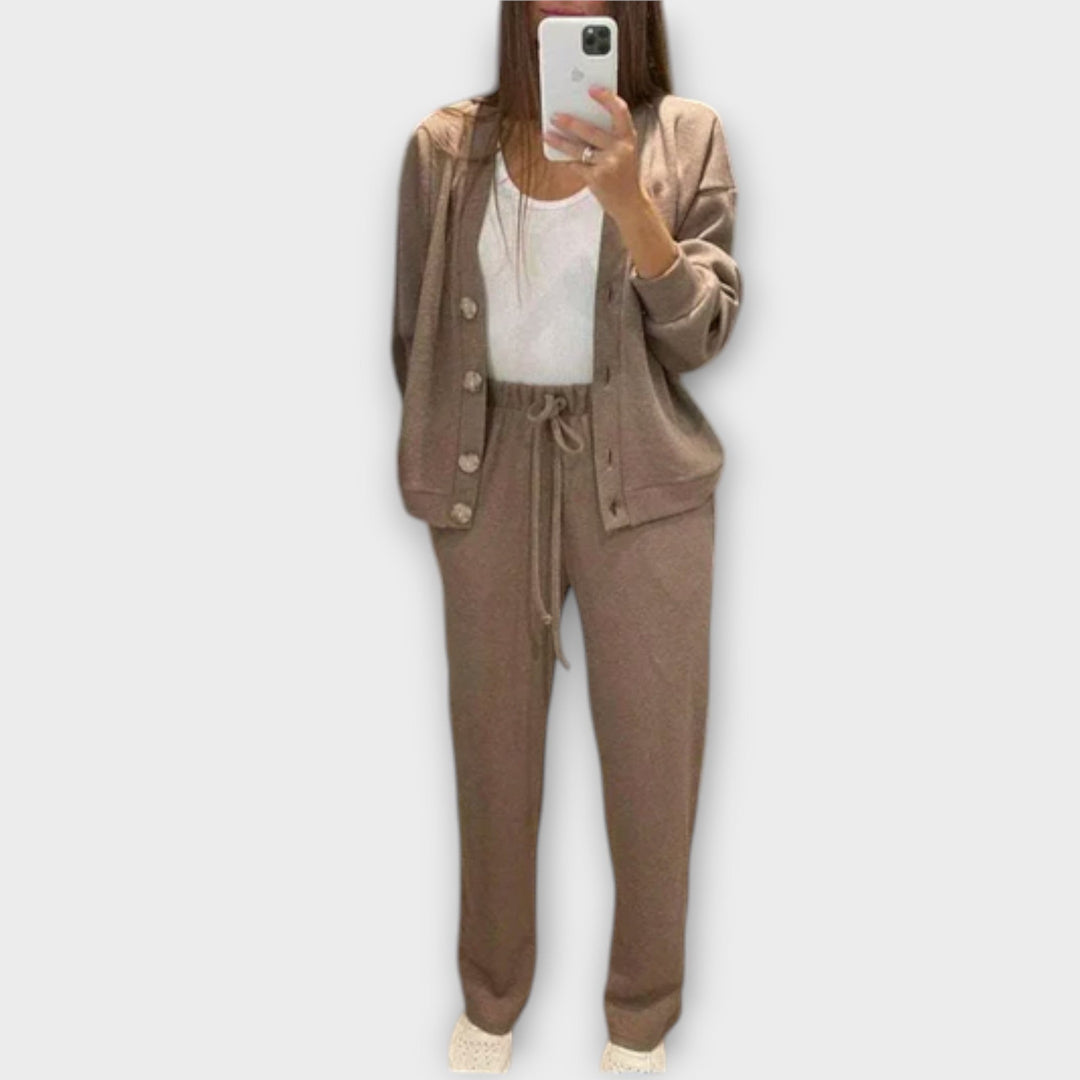 Emily & Isabella Brooks | Cardigan and Pants Set