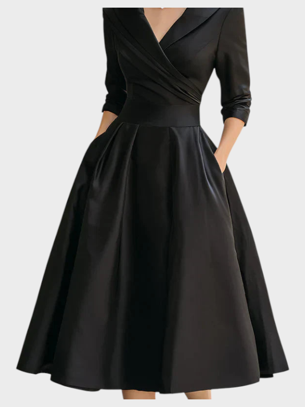 Emily & Isabella Brooks | Midi Dress, Elegant, with Pockets