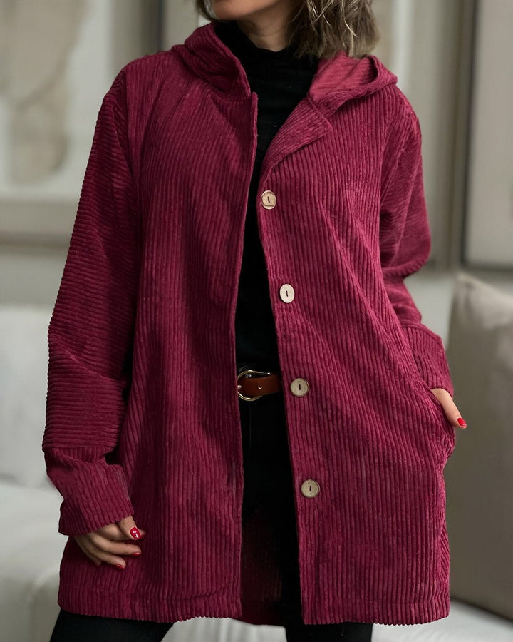Emily & Isabella Brooks | Corduroy Jacket with Hood