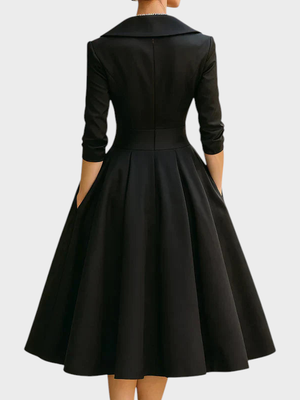 Emily & Isabella Brooks | Midi Dress, Elegant, with Pockets