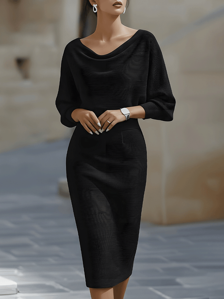 Emily & Isabella Brooks | Midi Dress in Luxurious Fabric