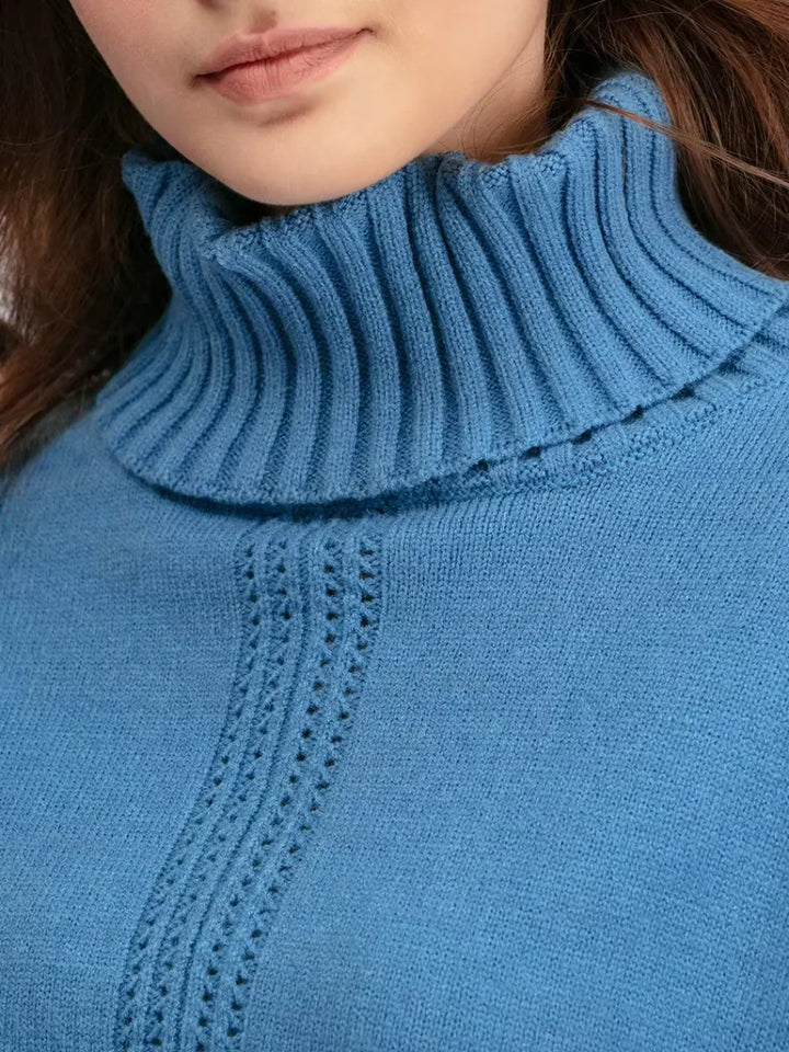 Emily & Isabella Brooks | High-Neck Knit Sweater & Loose Pants Set