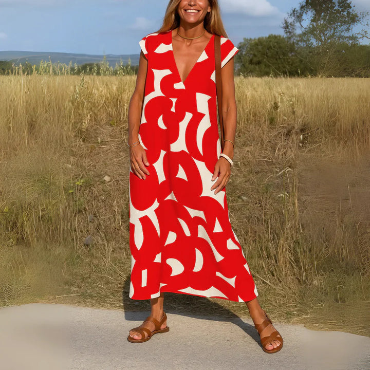 Emily & Isabella Brooks | Cutwork Detail Maxi Dress