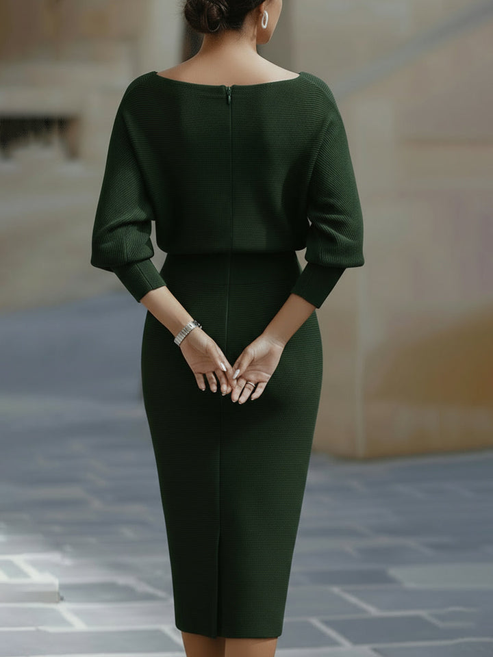 Emily & Isabella Brooks | Midi Dress in Luxurious Fabric