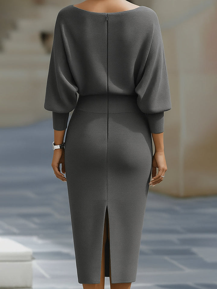 Emily & Isabella Brooks | Midi Dress in Luxurious Fabric