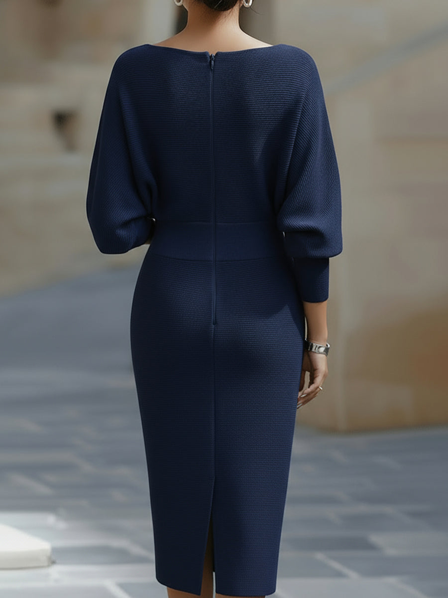 Emily & Isabella Brooks | Midi Dress in Luxurious Fabric
