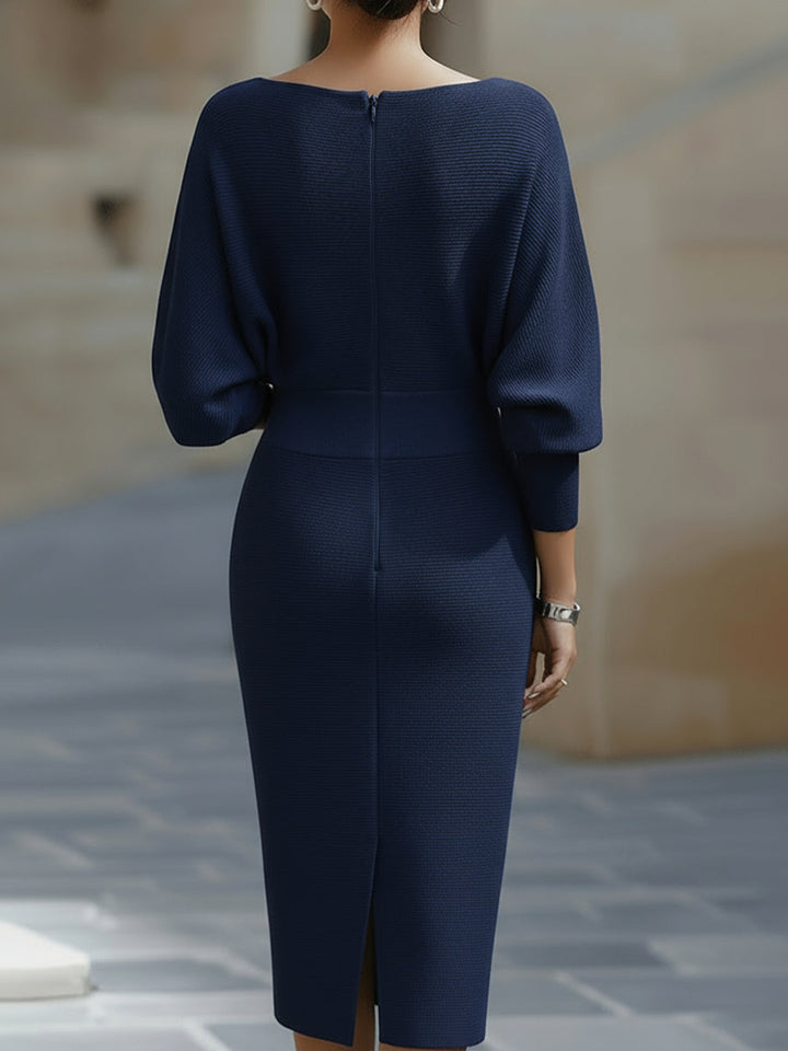 Emily & Isabella Brooks | Midi Dress in Luxurious Fabric