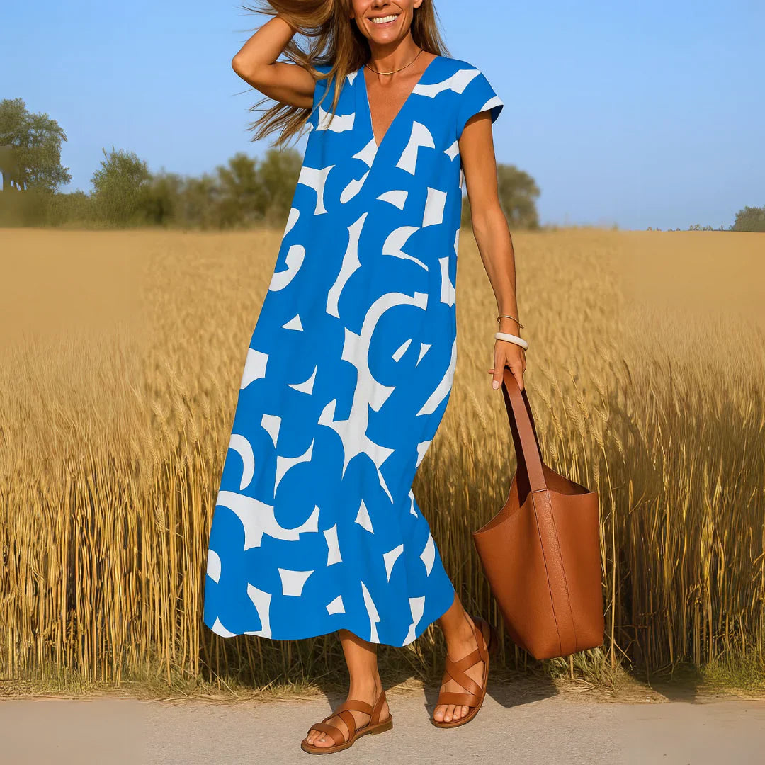 Emily & Isabella Brooks | Cutwork Detail Maxi Dress