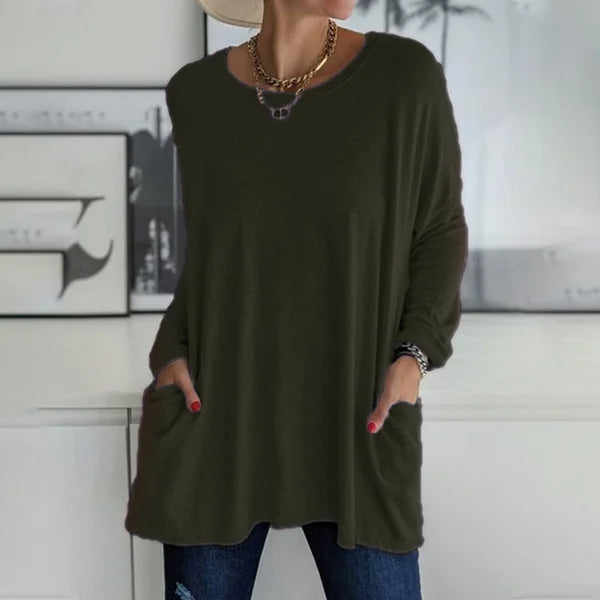 Emily & Isabella Brooks | Relaxed Long Sleeve Top