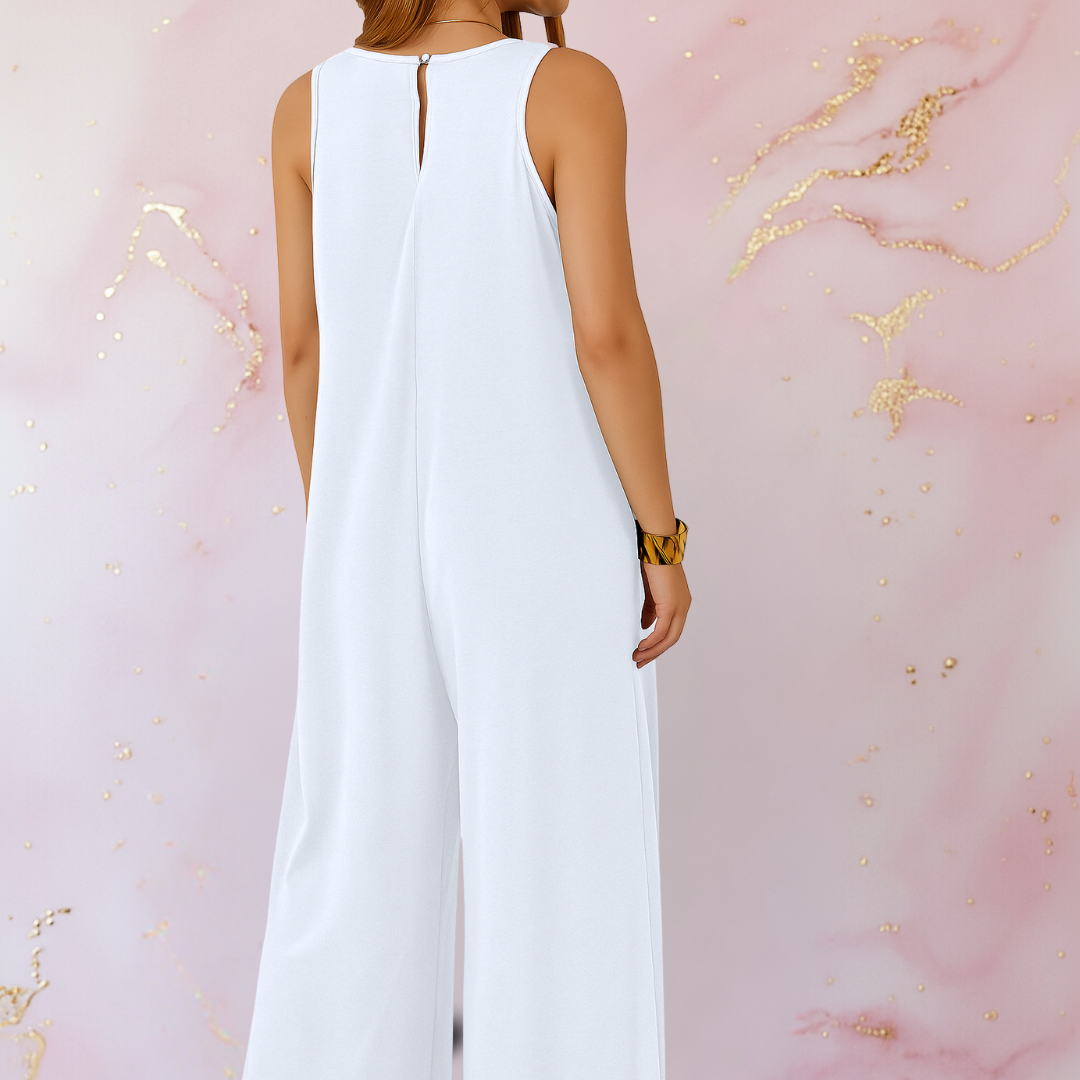 Emily & Isabella Brooks | Wide-Leg Sleeveless Jumpsuit