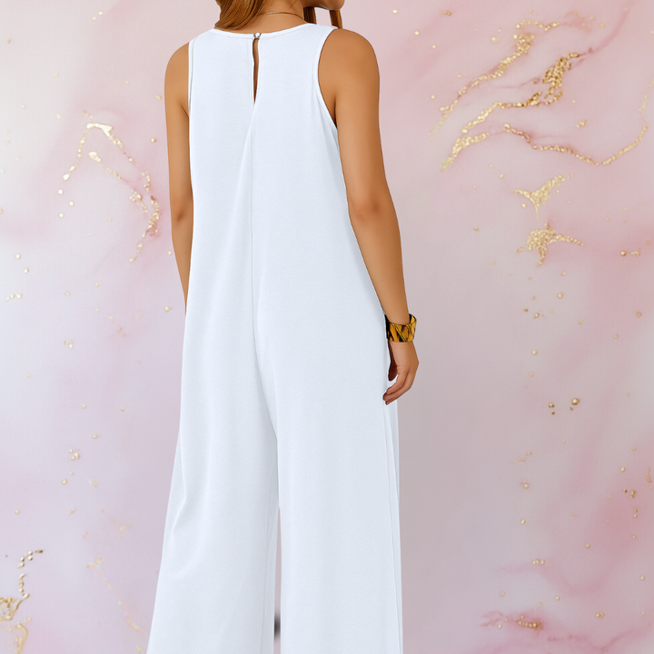 Emily & Isabella Brooks | Wide-Leg Sleeveless Jumpsuit