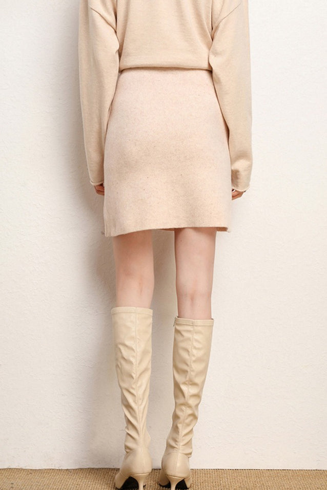 Emily & Isabella Brooks | Wool A-Line Mini Skirt
