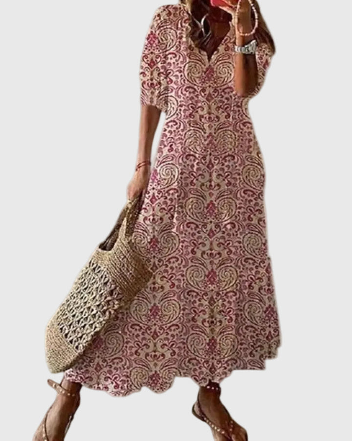 Emily & Isabella Brooks | Boho Vintage Summer Maxi Dress