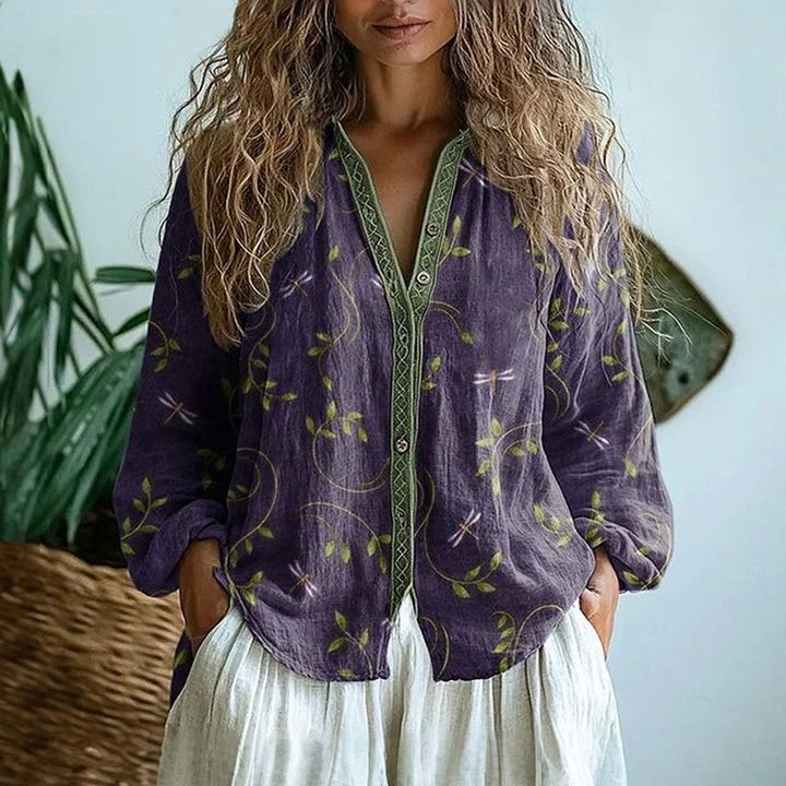 Emily & Isabella Brooks | Vintage Leaf Blouse