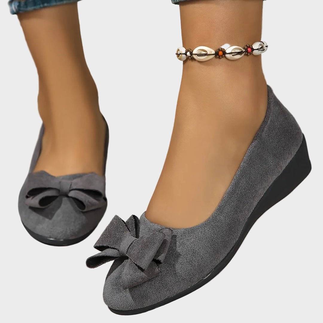 Emily & Isabella Brooks | Breathable Non-Slip Loafers in Bow Tie Design