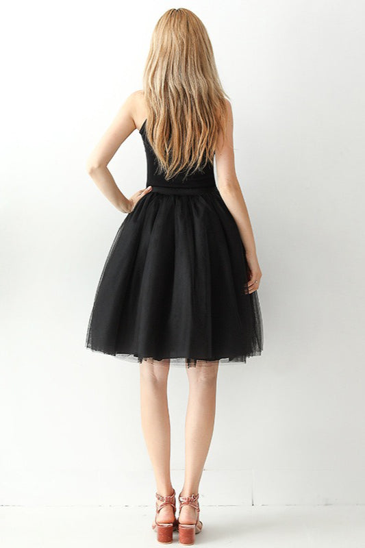 Emily & Isabella Brooks | High Waist Tulle Puff Mini Skirt