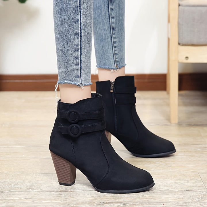 Emily & Isabella Brooks | Block Heel Ankle Boots