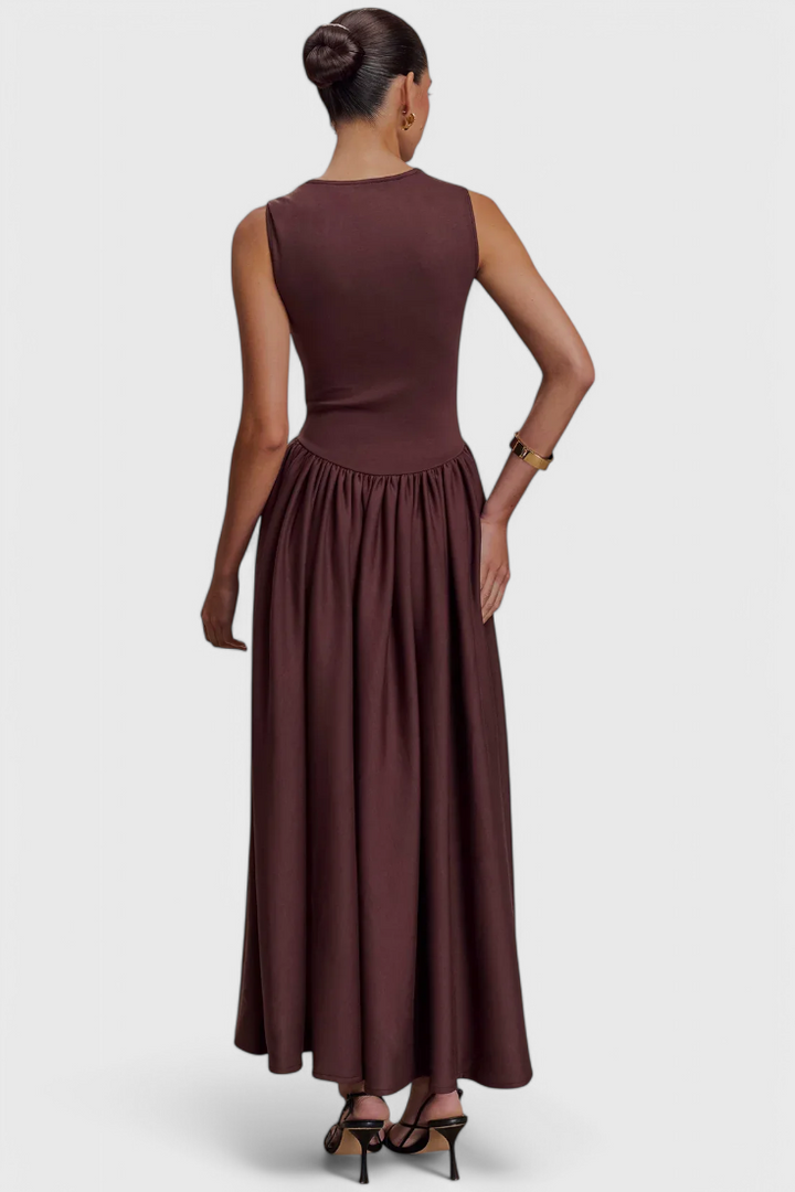 Emily & Isabella Brooks | Midi Dress with Square Neckline