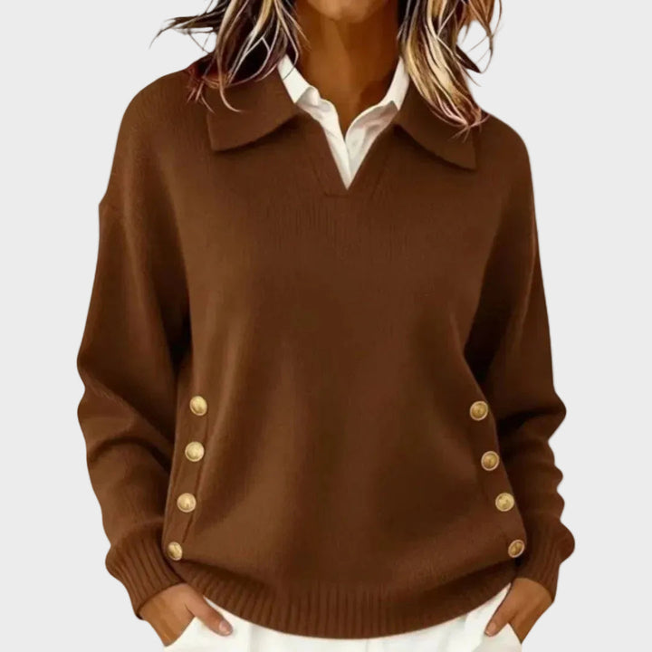 Emily & Isabella Brooks | Button Detail Sweater