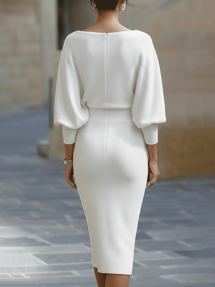 Emily & Isabella Brooks | Midi Dress in Luxurious Fabric
