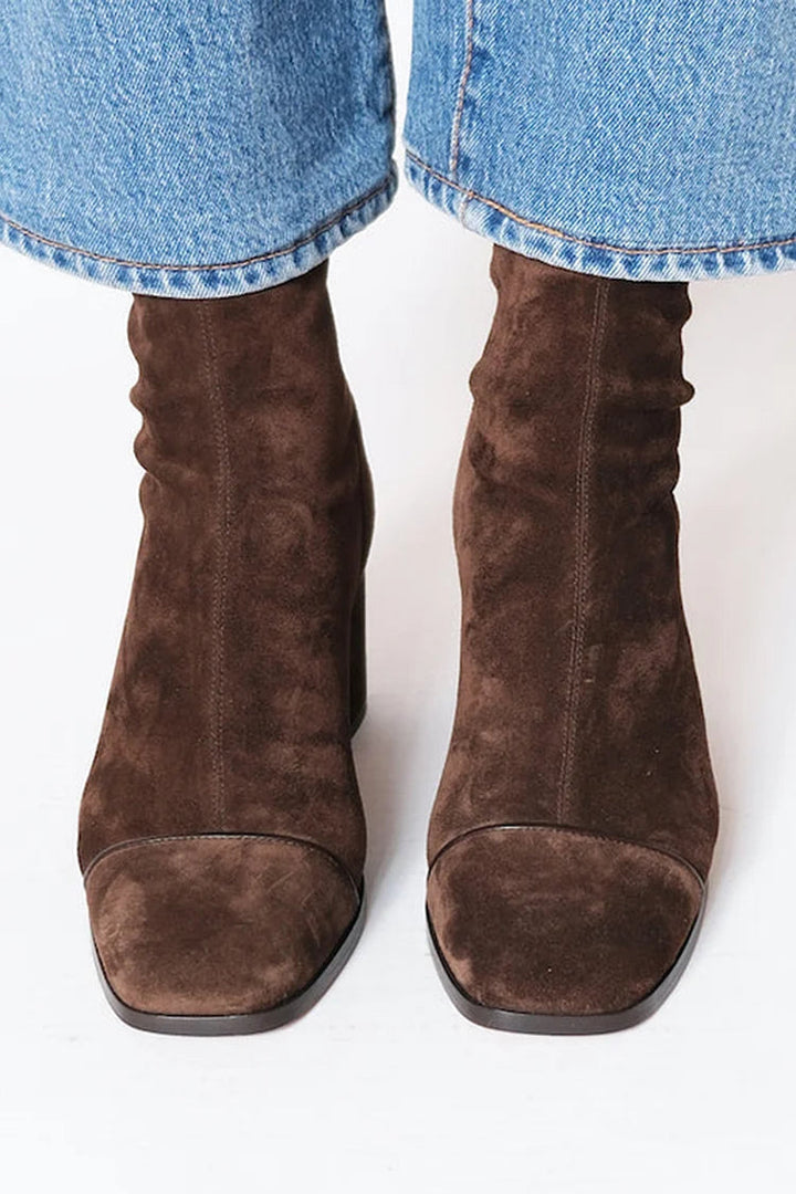 Emily & Isabella Brooks | Square Toe Heeled Boots