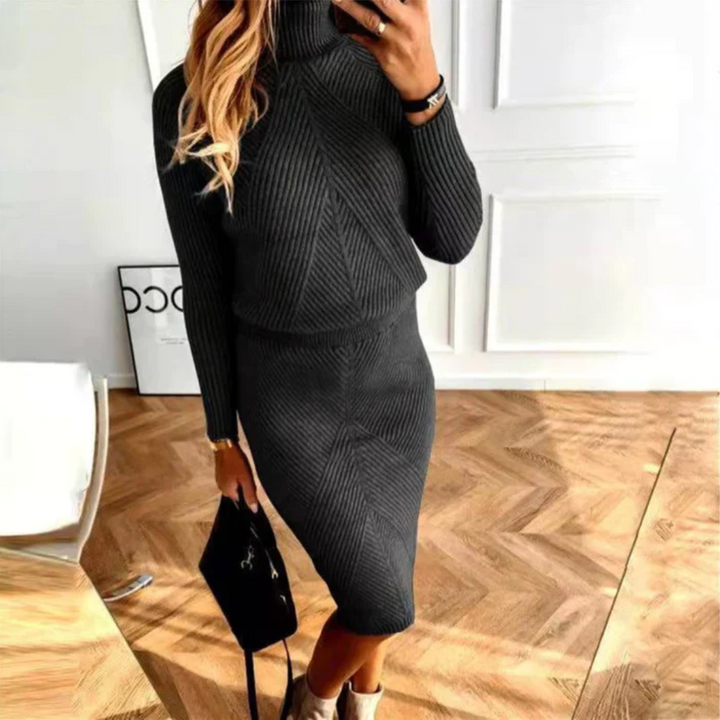 Emily & Isabella Brooks | Knit Sweater Dress