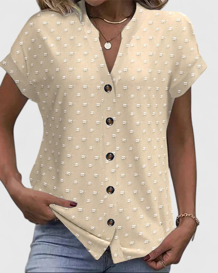 Emily & Isabella Brooks | Comfortable V-Neck Shirt
