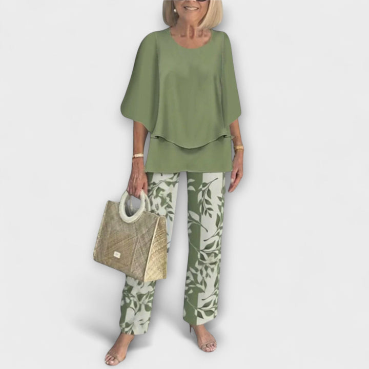 Emily & Isabella Brooks | Modern Set with Comfortable Blouse and Pants