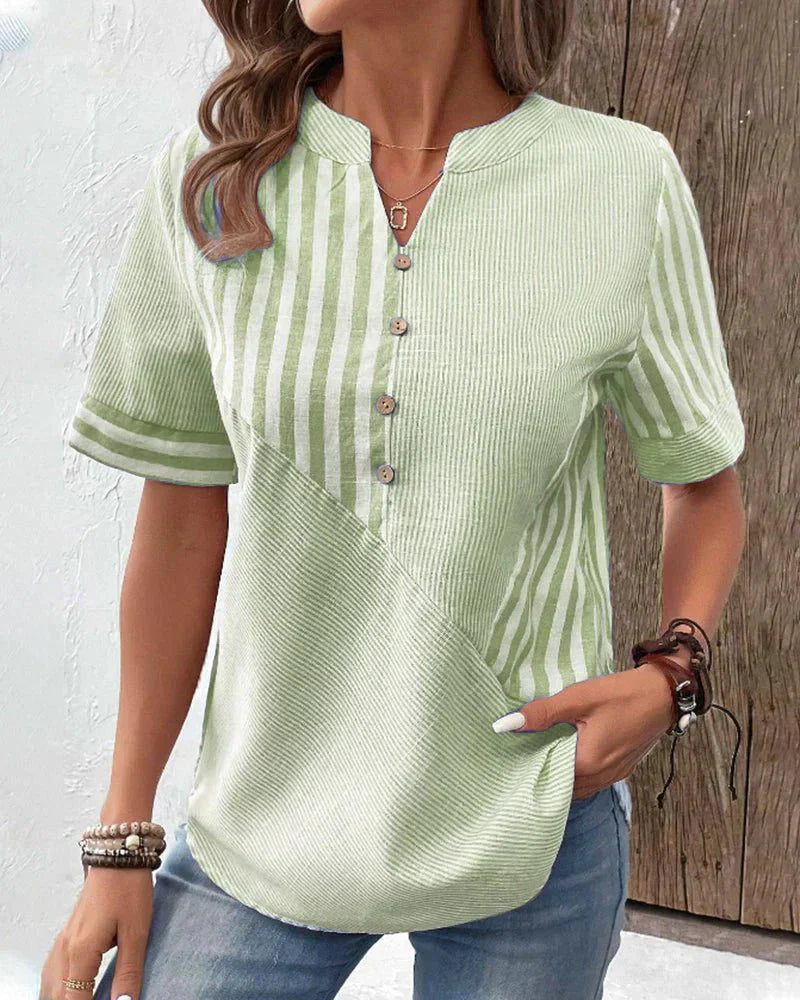 Emily & Isabella Brooks | Soft Striped Blouse