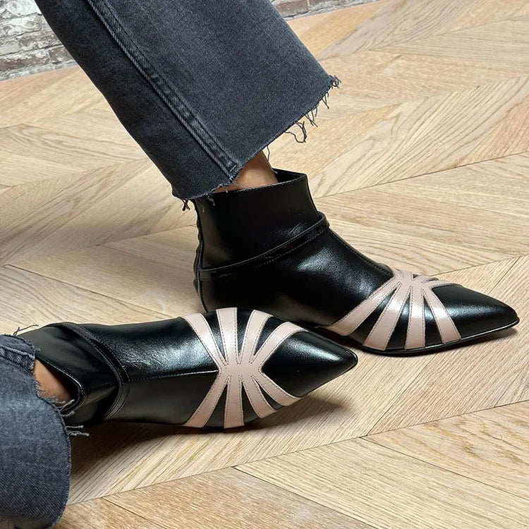 Emily & Isabella Brooks | Pointed Geometric Ankle Boot