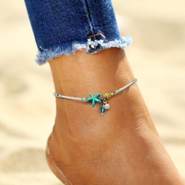 Emily & Isabella Brooks | Anklet Bracelet with Natural Stones