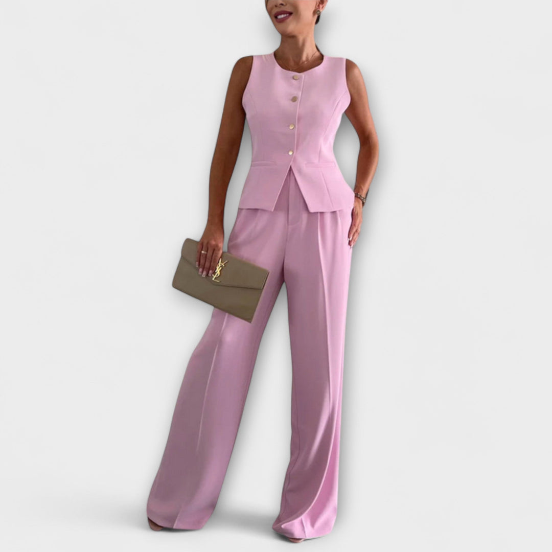 Emily & Isabella Brooks | Sleeveless Top and Pants Ensemble