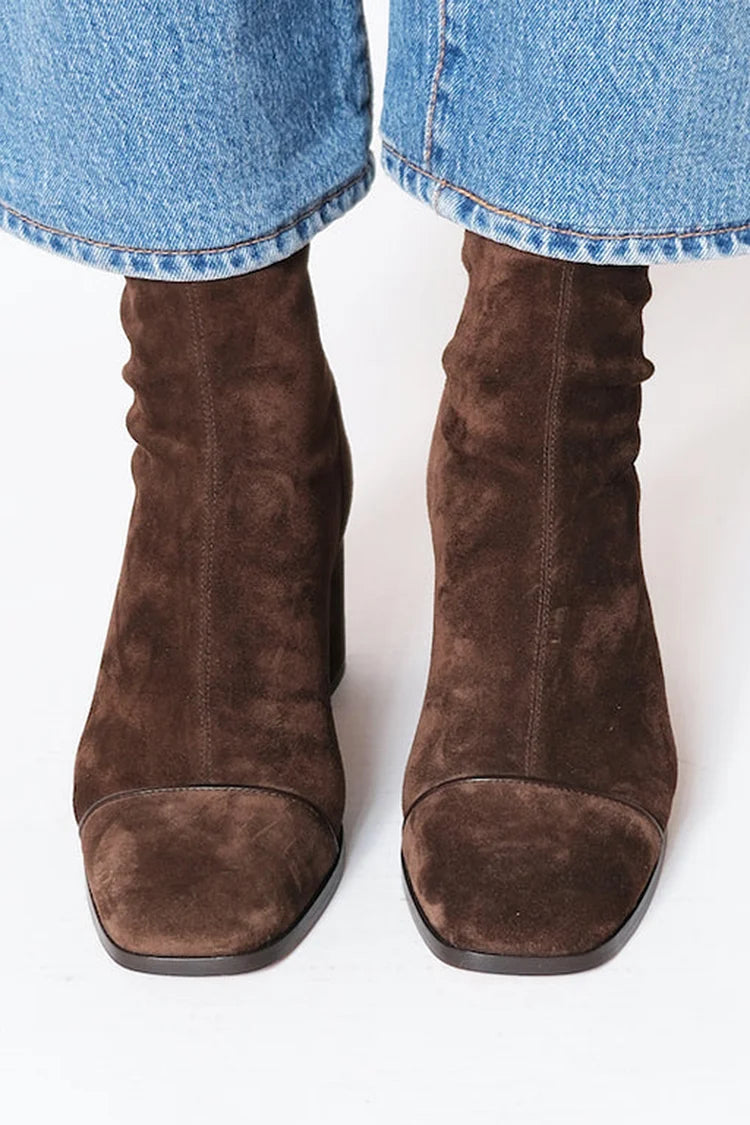 Emily & Isabella Brooks | Square Toe Heeled Boots