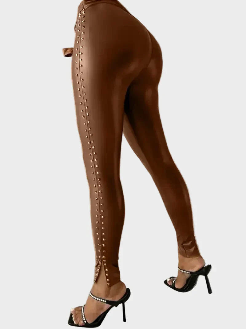 Emily & Isabella Brooks | Leather Pants with Prints