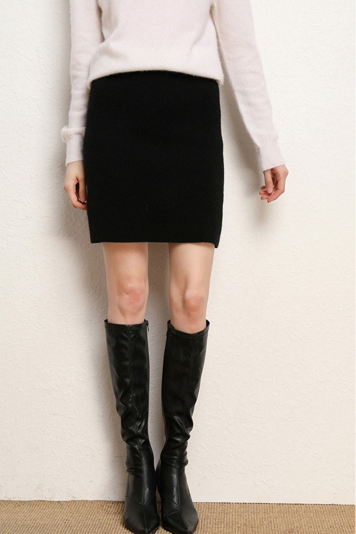Emily & Isabella Brooks | Wool A-Line Mini Skirt